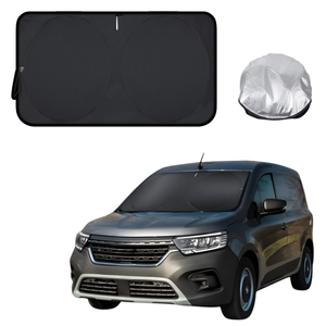 Front Windscreen Sun Shade for Renault KANGOO 2021 - Current X61 Facelift - XL 160 x 100 cm - Black