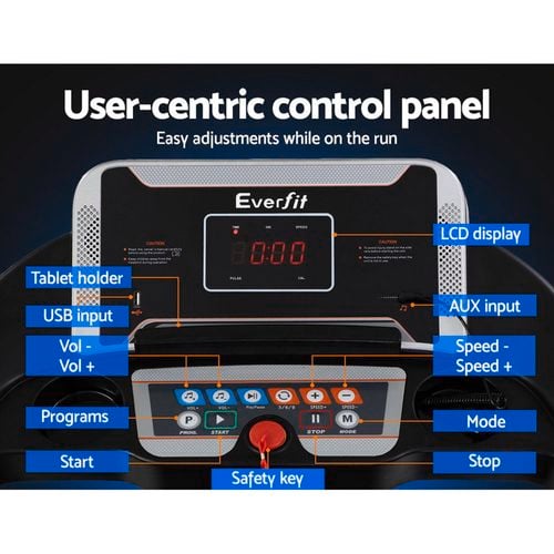 Everfit Treadmill Electric Home Gym Fitness Exercise Machine Incline 400mm Bunnings Australia