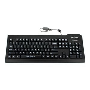 Seal Shield Silver Keyboard Usb Us English Black [ssksv207g]