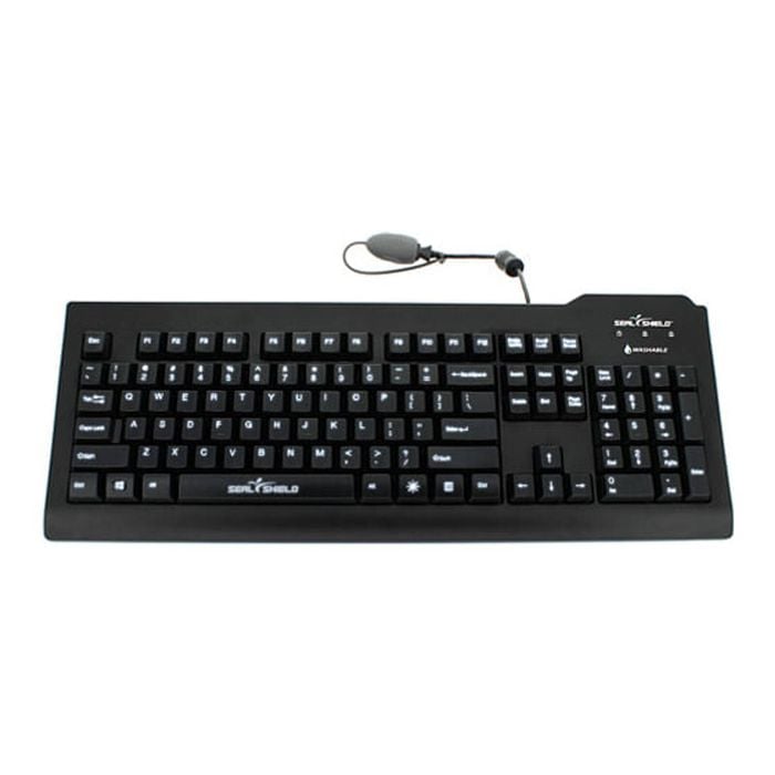 Seal Shield Silver Keyboard Usb Us English Black [ssksv207g]