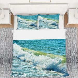 3D Ocean Waves 277 Bed Pillowcases Quilt King Single Size
