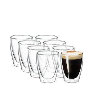 Avanti Cafe Twin Wall Glass 250ml Set of 8