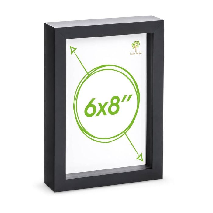 Nicola Spring Acrylic 3d Box Photo Frame - 6" X 8"
