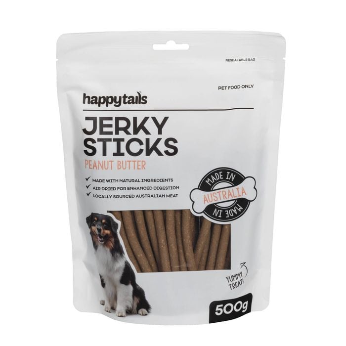 Happy Tails 500g Peanut Butter Sticks Dog Treats
