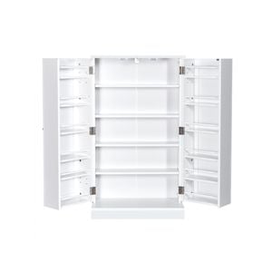 Costway 2-Door Storage Cabinet Kitchen Buffet Sideboard w/Adjustable Shelves White