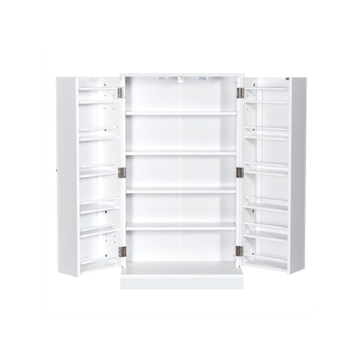 Costway 2-Door Storage Cabinet Kitchen Buffet Sideboard w/Adjustable Shelves White