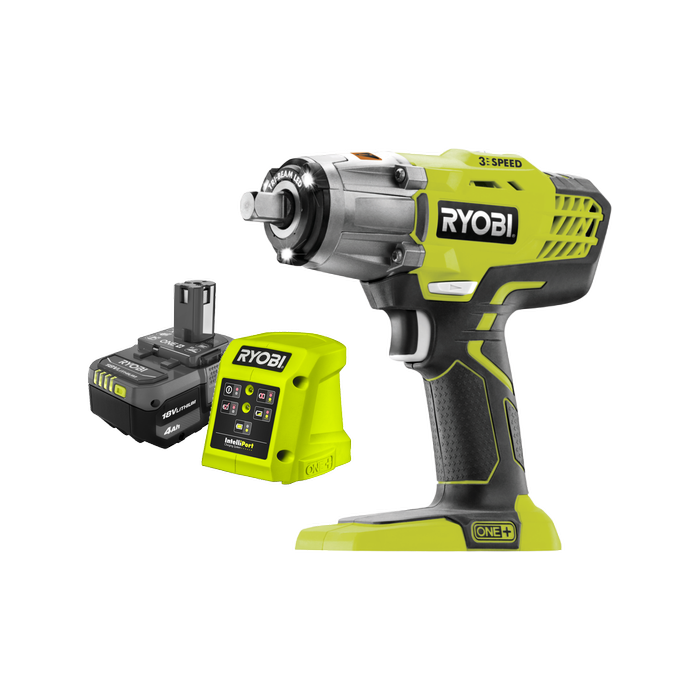 Ryobi 18V ONE+ Impact Wrench 4.0Ah Kit R18IWZ14