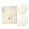 Amaya Flowers Cream Embroidered Cutout Rectangular Tablecloth 152 x 228 cm with free Napkins