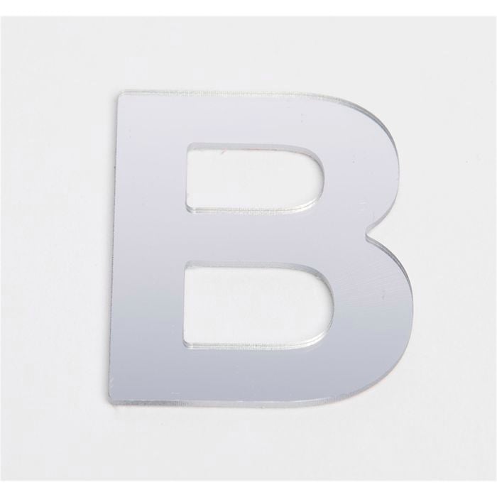 Sandleford Self Adhesive Letter "B" 25mm Silver