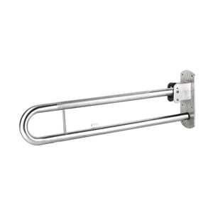 Jaeco Fold Down Grab Rail With Toilet Roll Holder