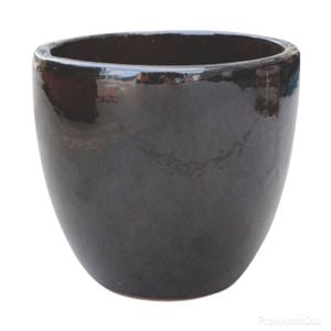 Northcote Pottery 44cm Black Primo Mod Egg Pot