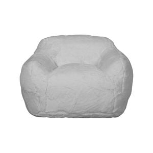 I Am Fake Cozy Chair Home Decor Faux Fur Large Grey