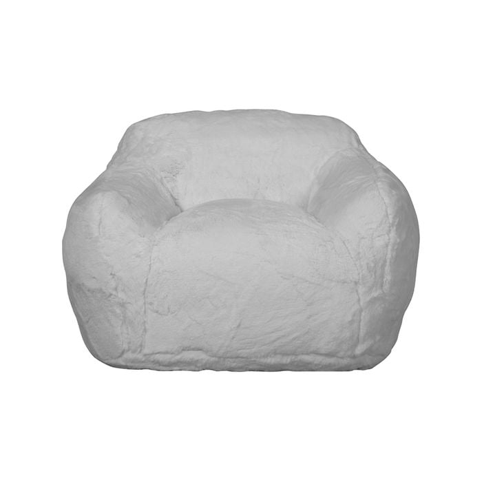 I Am Fake Cozy Chair Home Decor Faux Fur Large Grey