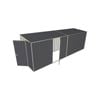 Build-a-Shed 1.5 x 6 x 2m Single Hinged Side Door Skillion Shed - Grey