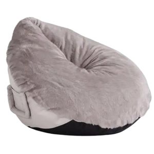 Leaf-Shaped Foam Bag Chair - Brown