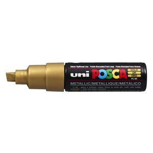 Uni Posca PC-8K Chisel Tip Paint Marker (Gold)