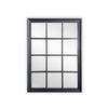 Elegant Collections Black Hampton's Medium Rectangle Mirror 95x130CM