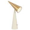 Telbix Jibara Modern Table Desk Lamp Light Metal Beige Brass Satin