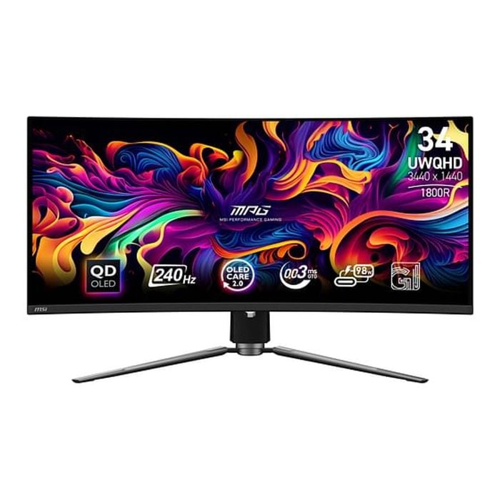 Msi 341cqpx 34" Uwqhd 0.03ms 240hz Curved Usb-c 90w Monitor [mpg 341cqpx Qd-oled]