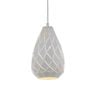 Telbix Simon Modern Pendant Hanging Lamp Light Aluminium White