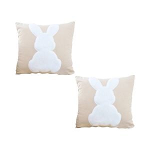 SOGA 2X 45cm Light Tan Throw Pillows – Square Cushions