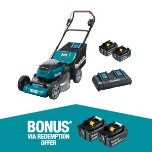 Makita 534mm 21" 18V x 2 Brushless Lawn Mower Kit
