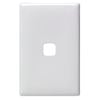 HPM LINEA 1 Gang Coverplate - White