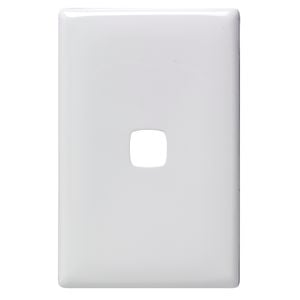 HPM LINEA 1 Gang Coverplate - White