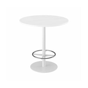 Olg Disc Bar Leaner Black Frame White Top 1200mm Diameter