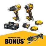 DeWALT 18V XR 2 Piece 5.0Ah Compact Combo Kit DCZ2050P2T-XE