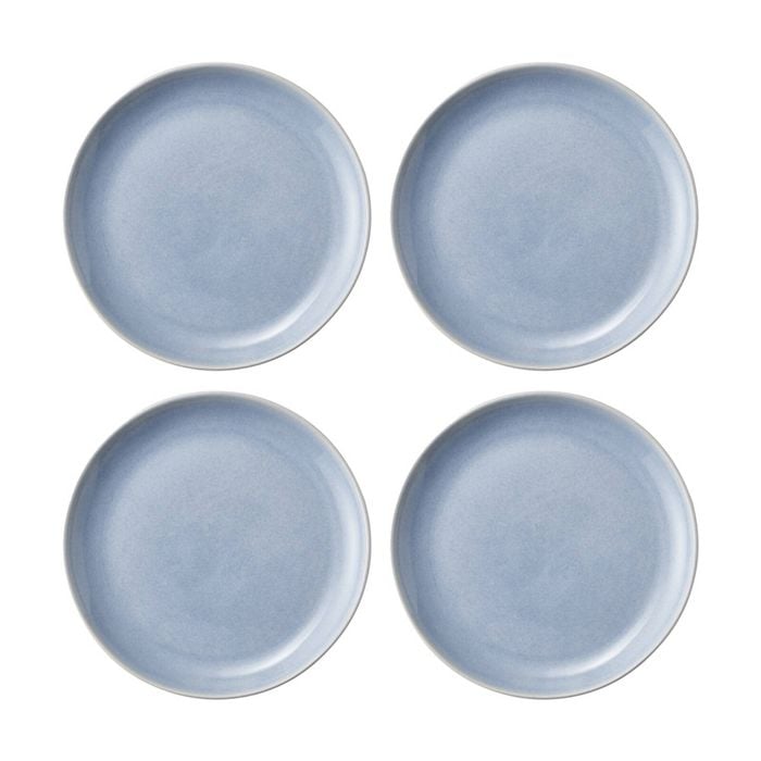 4pk Ecology Element Dinner Plate Sky Light Blue Stoneware 26.5cm