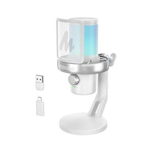 MAONO DM40 Pro USB / Wireless Desktop Gaming Microphone (White)