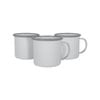 Argon Tableware White Enamel Mugs - 375ml - Pack Of 12