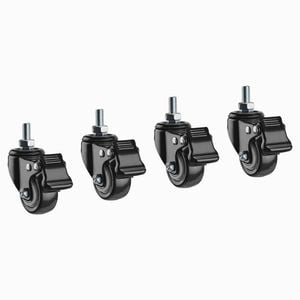 Desky Lockable Desk Casters - Fits Dual & Single Models (m8)