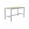 Olg Axis Bar Leaner White Frame Nordic Maple Top L1200mm X W750mm