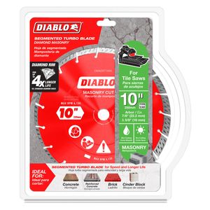 Diablo 250mm Diamond Segmented Turbo Masonry Cut Off Disc