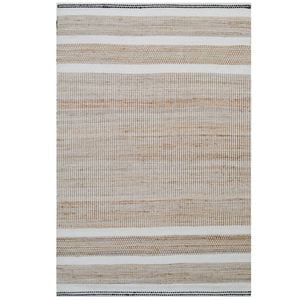 Handwoven Wool & Jute Rug-Lima 6334-Ivory/Natural-160x230cm