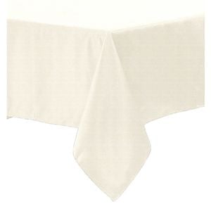 Polyester Cotton Tablecloth Ivory 220 x 220 cm