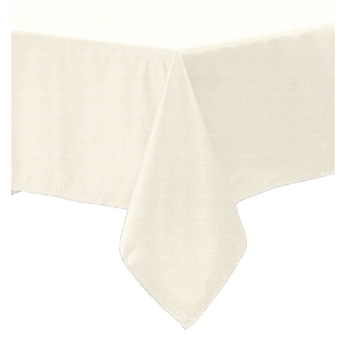 Polyester Cotton Tablecloth Ivory 220 x 220 cm
