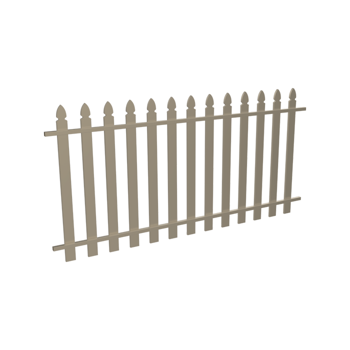 ProtectorAl 1001 - 1999 x 1000mm Paperbark Aluminium Bishop Garden Fence Panel