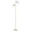Telbix Verik Modern Standing Floor Lamp Light Foot Switch Metal Beige Satin