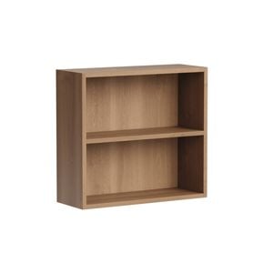Kaboodle 800-899mm Cajun Oak Customisable Shallow Med Wall Open Shelf