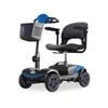 EQUIPMED Electric Mobility Scooter Portable Folding for Elderly Older Adult, SmartRider Black & Blue