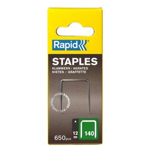 Rapid 12mm 140 Series Stainless Steel Staples - 650 Pack