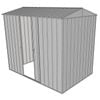 Build-a-Shed 1.5 x 2.3 x 2.3m Single Sliding Side Door Gable Shed - Zinc
