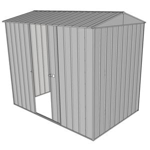 Build-a-Shed 1.5 x 2.3 x 2.3m Single Sliding Side Door Gable Shed - Zinc