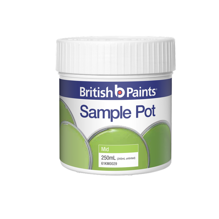 British Paints 250ml Mid Sample Pot