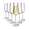 Argon Tableware Kensington Optic Crystal Champagne Flutes - 240ml - Pack Of 6