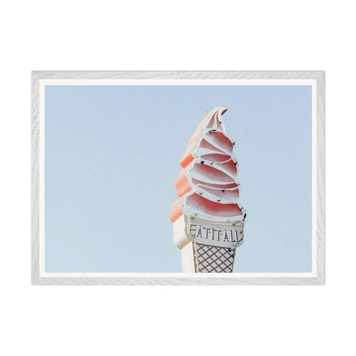 Galrie Eat it All Ice Cream | Fine Art Print Photography, White Frame, A0 84 x 119cm (33 x 47inch)