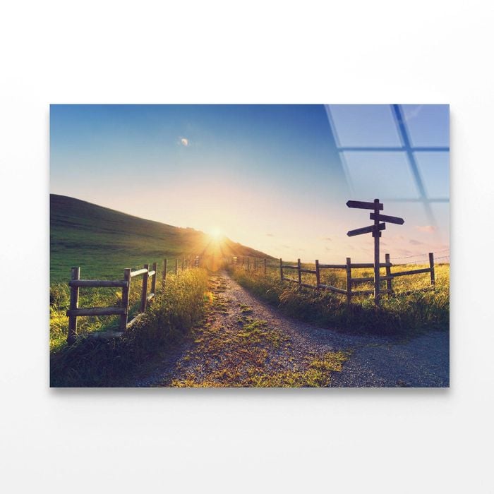 Wooden Signpost   Print 100% Australian Made 120 x 90cm  (Acrylic)